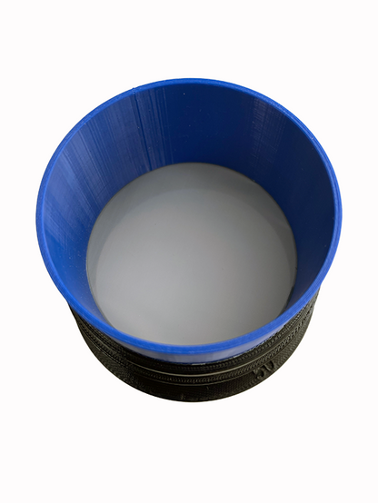 Blue set of stackable sieves