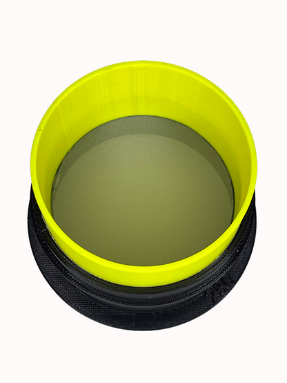 UV Yellow set of stackable sieves