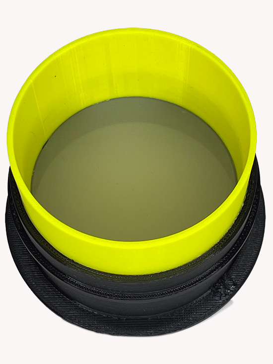 UV Yellow set of stackable sieves