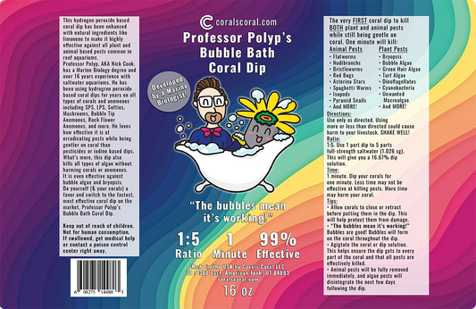Professor Polyp Bubble Bath Coral Dip